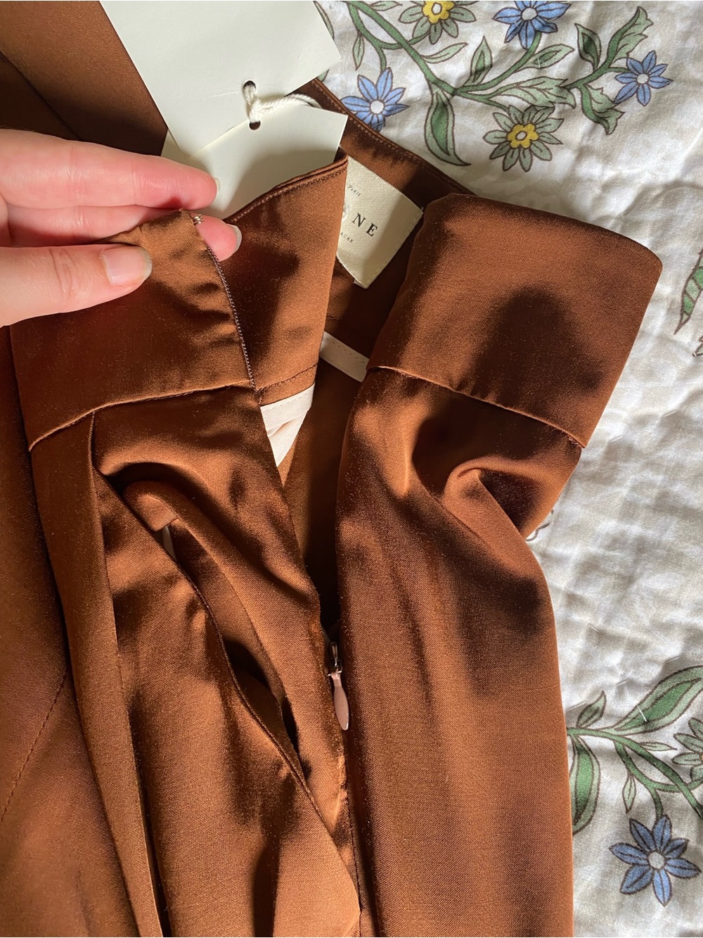 NWT Sezane Georgio Trouser in Caramel - Picture 6 of 6